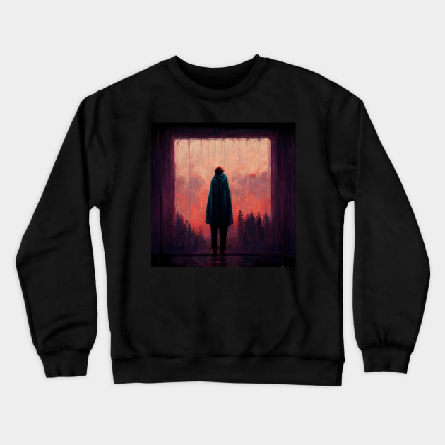 In The Place of Depression | The World Seems to Weep Crewneck Sweatshirt by Kazaiart